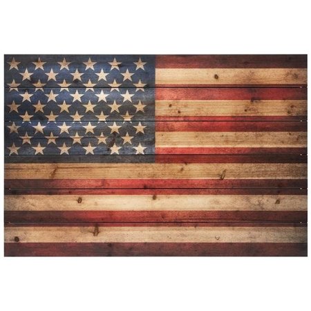 EMPIRE ART DIRECT Empire Art Direct ADL-EA2000-2436 24 x 36 in. American Flag Digital Print on Solid Wood Wall Art ADL-EA2000-2436